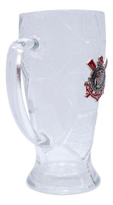 Imagem de Presente Corinthians Timão Caneca Vidro Bola Futebol 630ml