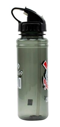 Imagem de Presente Corinthians Timão Garrafa Canudo Retrátil 700ml 