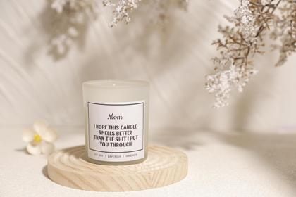 Imagem de Presente de cera de soja e lavanda com aroma de velas para mamãe