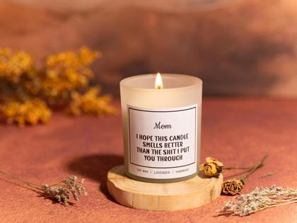 Imagem de Presente de cera de soja e lavanda com aroma de velas para mamãe