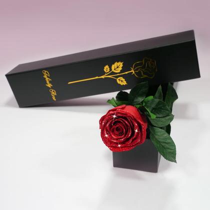 Imagem de Presente de flor real eterno Yamonic Preserved Rose, 30 cm