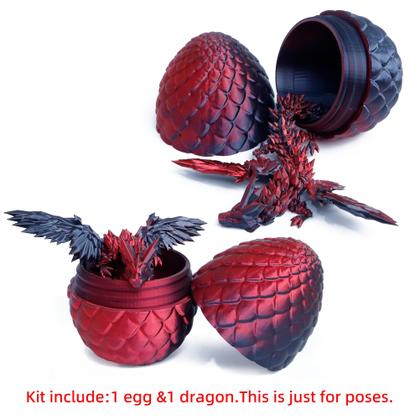 Imagem de Presente de Páscoa de dragão voador em ovo impresso em 3D da Toy Flavery