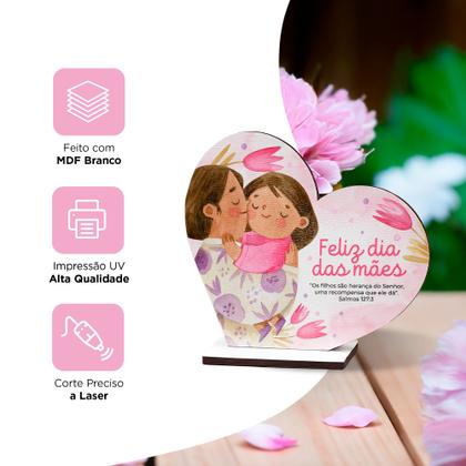 Imagem de Presente Delicado 20 Kit Coração Decorativo Dia das Mães