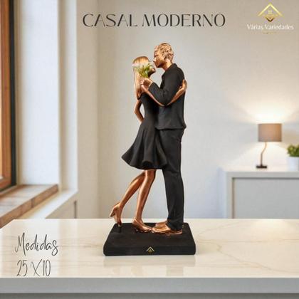 Imagem de Presente Dia dos Namorados Escultura Casal Apaixonado Enfeite Decorativo Luxo VÁRIAS VARIEDADES