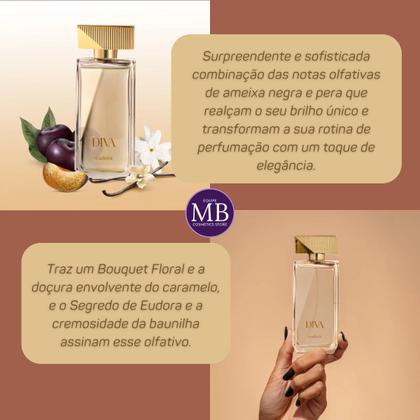 Imagem de Presente Eudora Diva Colônia Mulher Creme Corporal e Perfume