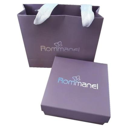 Imagem de Presente Feminino Rommanel Kit Colar + Brincos Borboletas Banhados Ouro 18k