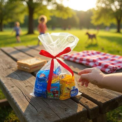 Imagem de Presente Kit café da manhã guloseimas e bebidas-19 itens