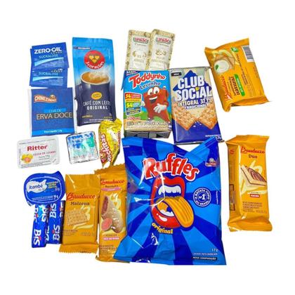 Imagem de Presente Kit cesta café da manhã com 19 itens Dia dos pais