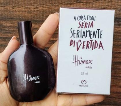 Imagem de Presente Masculino Natura Humor à Dois Colônia Miniatura 25ml + Shampoo 3 em 1 100ml + Sacola