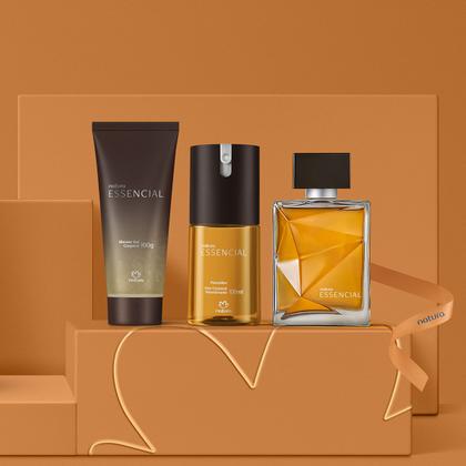 Imagem de Presente Natura Essencial Colônia 100 ml + Desodorante 100 ml + Shower (sabonete) 100 ml (3 produtos)