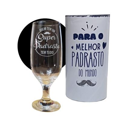 Imagem de Presente Padrasto  Taça Super Padrasto + Tubo Lata para presentear