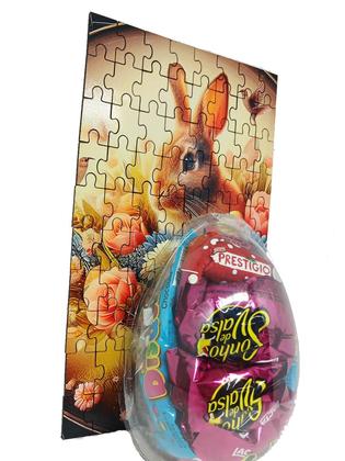 Imagem de Presente Páscoa Chocolates E Guloseimas + Quebra-Cabeça