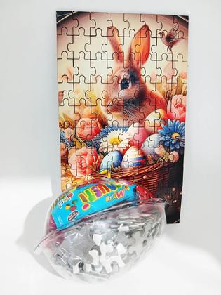 Imagem de Presente Páscoa Chocolates E Guloseimas + Quebra-Cabeça