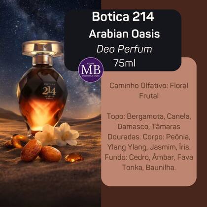 Imagem de Presente Perfume Feminino Boticário Botica 214 Arabian Oasis