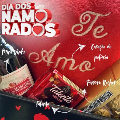 Imagem de Presente Romântico Cesta com Chocolates Dia dos Namorados