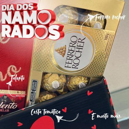 Imagem de Presente Romântico Cesta com Chocolates Dia dos Namorados