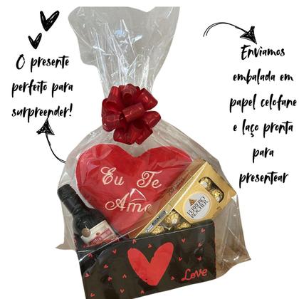 Imagem de Presente Romântico Cesta com Chocolates Dia dos Namorados