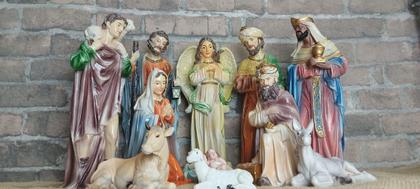 Imagem de Presépio de Natal New Color de Resina 30cm 11 peças