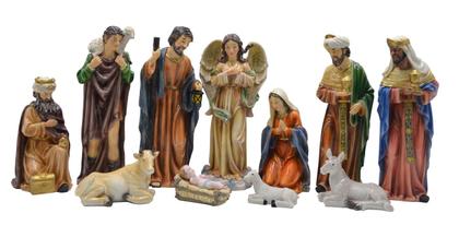Imagem de Presépio de Natal New Color de Resina 30cm 11 peças