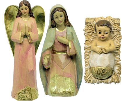 Imagem de Presépio Natalino Nascimento De Jesus Estatueta Com 10 Peças