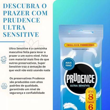 Imagem de Preservativo Camisinha Prudence Sensivel Pele Com Pele 32und