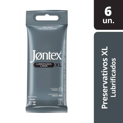 Imagem de Preservativo Jontex Lubrificado XL 6 Unidades