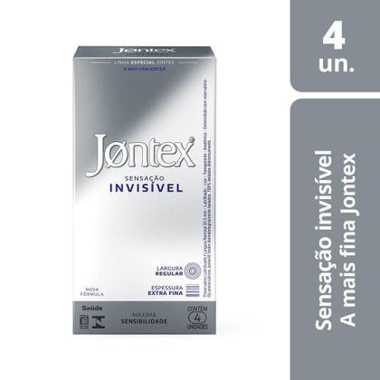 Imagem de Preservativo Jontex Sensação Invisível 4 Unidades