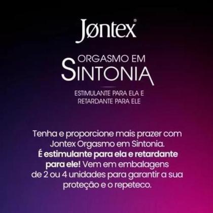 Imagem de Preservativo Lubrificado Orgasmo Em Sintonia Jontex 4 Un