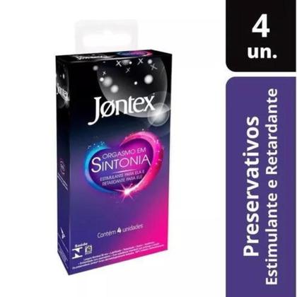 Imagem de Preservativo Lubrificado Orgasmo Em Sintonia Jontex 4 Un
