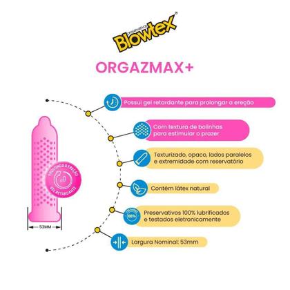 Imagem de Preservativo Orgazmax 3 Unidades - Blowtex