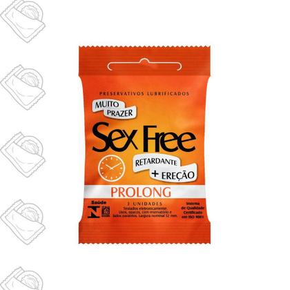Imagem de Preservativo Sex Free Prolong 3 Unidades