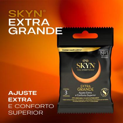 Imagem de Preservativo SKYN Grande c/ 3 Unidades