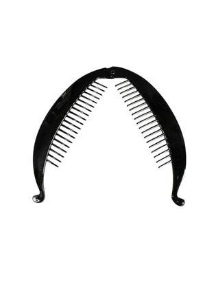 Imagem de Presilha Banana Pente Pra Cabelo De Plástico Preto 14cm
