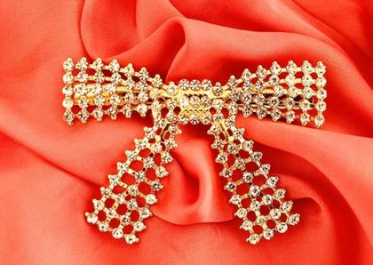 Imagem de Presilha Laço Strass. Comprar e Usar