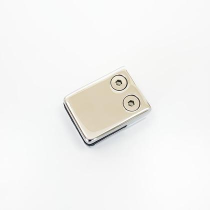 Imagem de Presilha Suporte Vidro Reta Quadrada Aço Inox 304