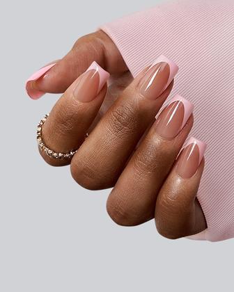 Imagem de Press On Nails Btartbox Nails XCOATTIPS Short 160 unidades rosa