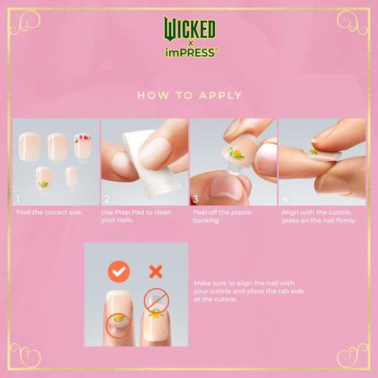 Imagem de Press On Nails Impress WICKED X The Green Elixir Short Oval