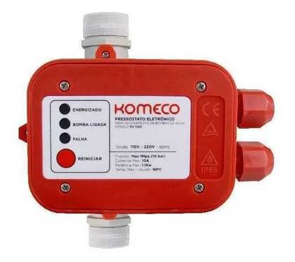 Imagem de Pressostato Komeco PS1100 Para Água Fria e Quente - 1100W - Bivolt