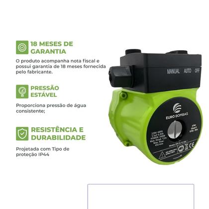 Imagem de Pressurizador eurobombas epa 25 12 260 260w monofasico 110v