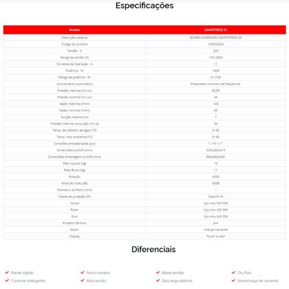 Imagem de Pressurizadora Inversora De Frequência Komeco Smartpress 55 2CV 220V