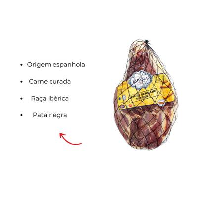 Imagem de Presunto Espanhol Serrano Sem Osso 