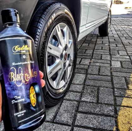 Imagem de Pretinho Cadillac Black Magic 500ml  + Aplicador de espuma