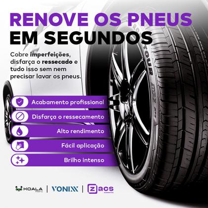 Imagem de Pretinho Pneu Carro Gel Renova Brilho Minux 1L Zacs