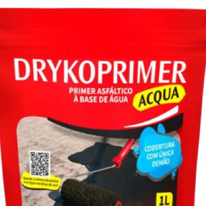 Imagem de Primer Asfáltico 1 Litro Base de Água Drycoprimer Acqua DRYKO