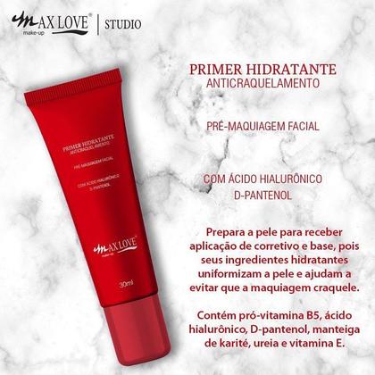 Imagem de Primer Facial Hidratante Anticraquelamento Pré Maquiagem Max Love