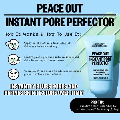 Imagem de Primer para a pele PEACE OUT Instant Pore Perfector 23mL
