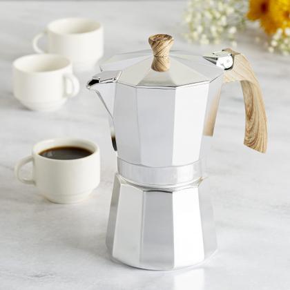 Imagem de Primula Fogão de alumínio Top Espresso Maker, Percolator Pot para Moka, Café cubano, Cappuccino, Latte e muito mais, Perfeito para acampar, 6 xícaras, polido