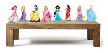 Imagem de Princesas Da Disney Kit 8 Displays De Mesa Decoração Festa