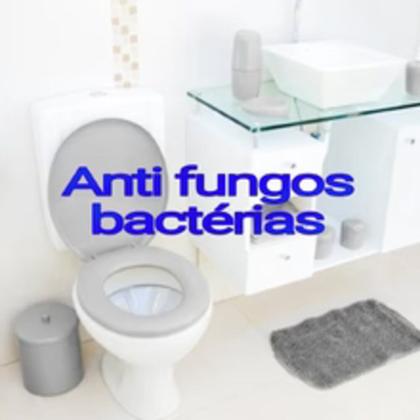 Imagem de Privada Assento Tampa de Vaso Sanitário Universal Cinza Clara Qualquer Tamanho 