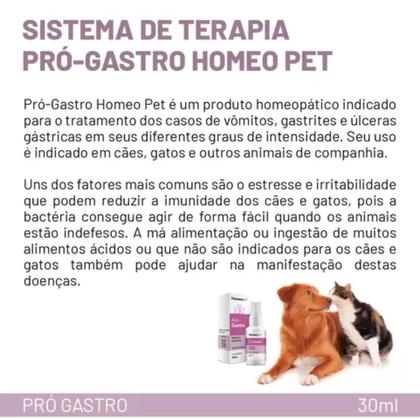 Imagem de Pró-Gastro Doenças do Estômago para Cães e Gatos Homeopet 30ml